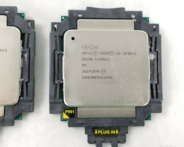 Matching Pair Intel Xeon E5-2630 V3 CPU 8-Core 2.4GHz SR206 20MB 85W LGA 2011-3