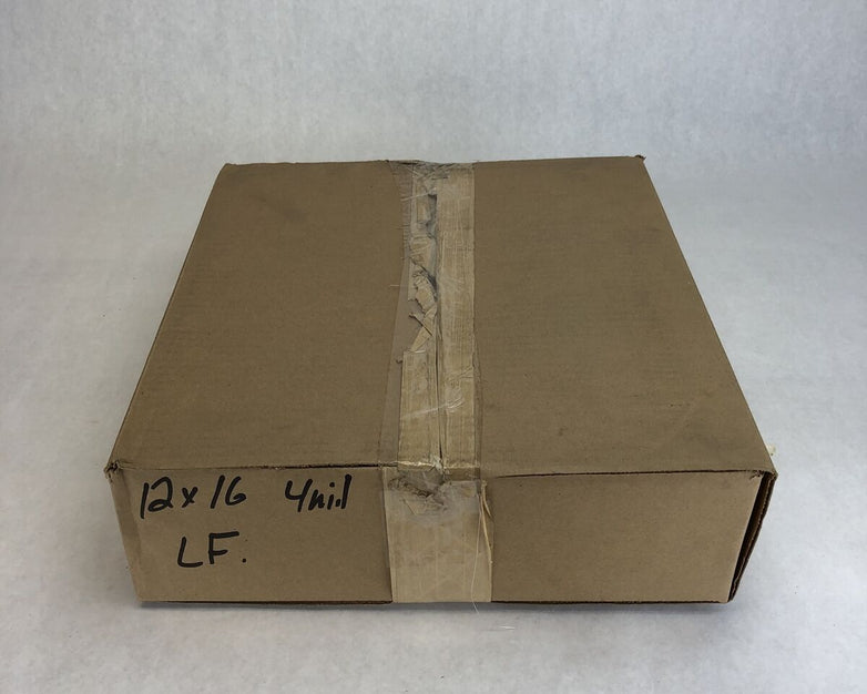 500- 12x16" Clear Poly Bags Lay-Flat 4mil