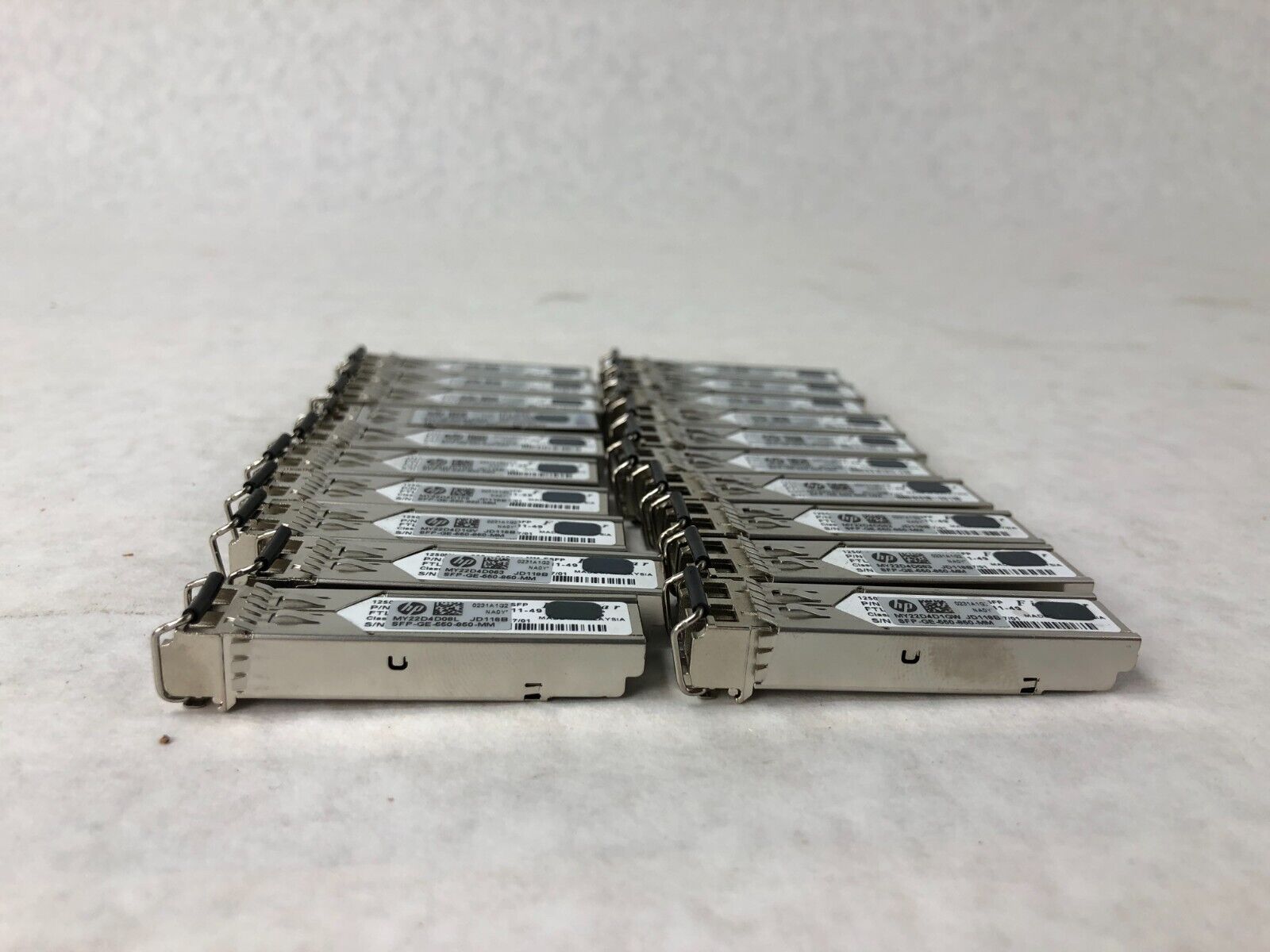 Lot of 20 HP JD118B SFP-GE-550-850-MM MY22D4D1GW Transceiver Module