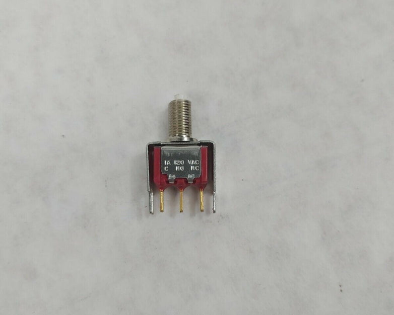 C&K Components 8121J83ZGE22 SPDT Push Button Switch 1A 120V No Button