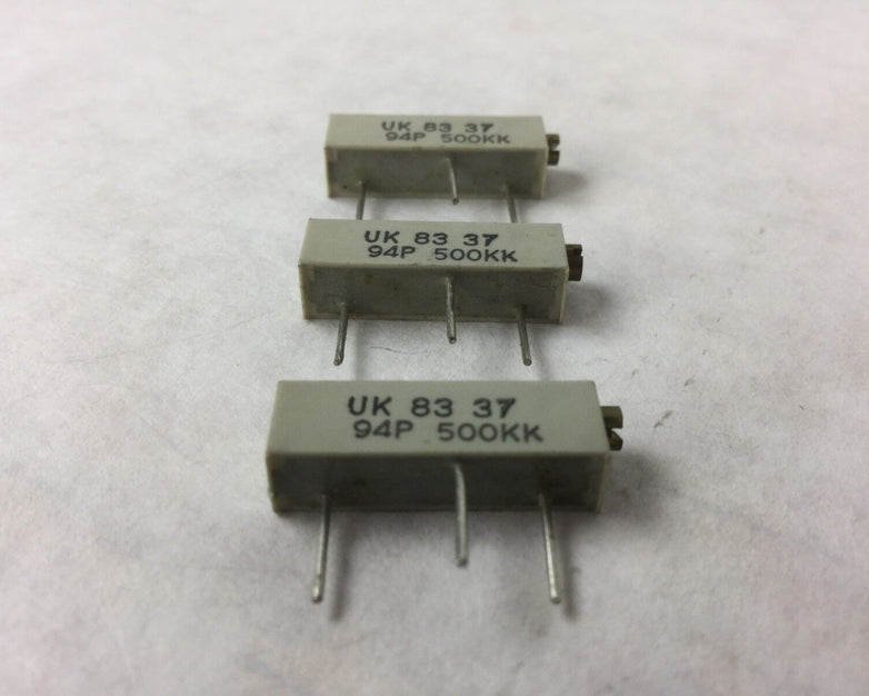 Allen Bradley Potentiometer, UK 83 37, 94P 500KK, (Lot of 3) NEW