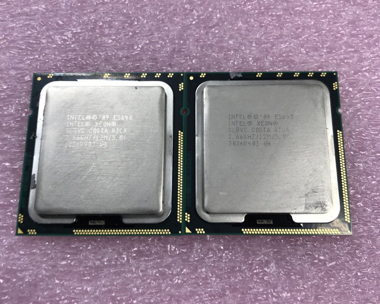 (Lot of 2) Intel E5640 Intel Xeon SLBVC 2.66GHZ 12M 5.86 3036D403 CPU Processor