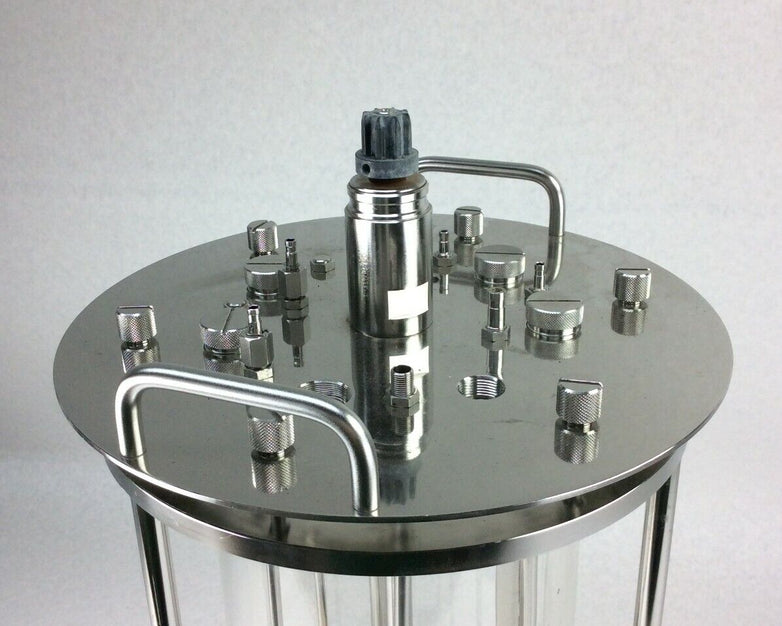 Sartorius 8L Liter Glass Vessel Bioreactor Bio Reactor Biostat
