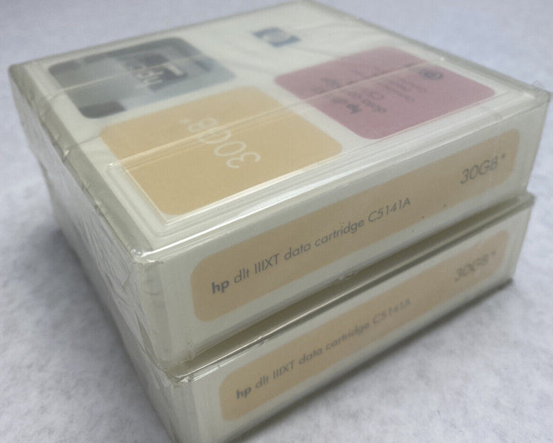 Lot ( 2 ) HP DLT IIIXT 30GB Data Cartridge SureStore Tape C5141A-85700