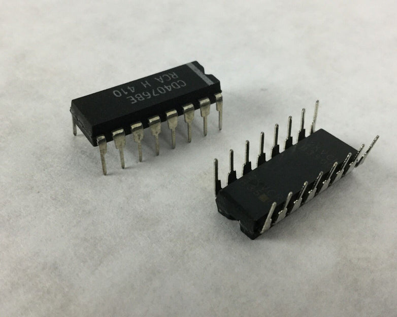 Genuine RCA CD4076BE 16-Pin Dip Integrated Circuit Lot of 24