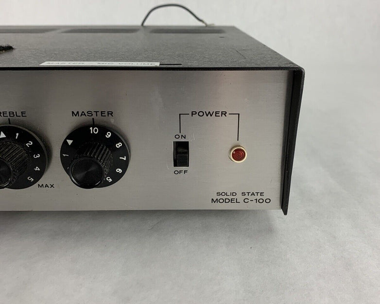 Bogen Model C100 Power Amplifier For Parts and Repair Powers on