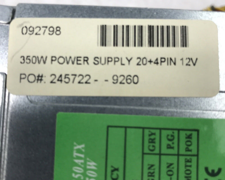 Allieo AL-C350ATX 350W 60Hz 230V Power Supply (Tested and Working)