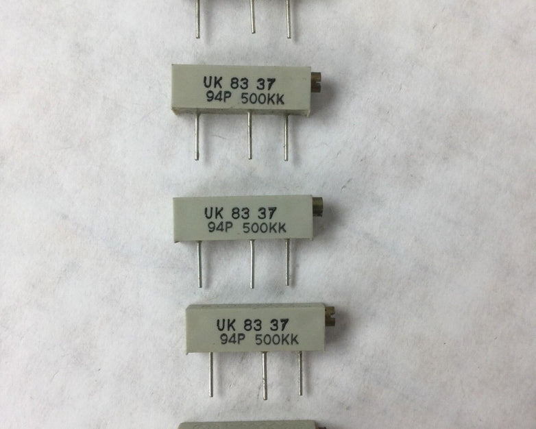 Allen Bradley Potentiometer, UK 83 37, 94P 500KK, (Lot of 5) NEW