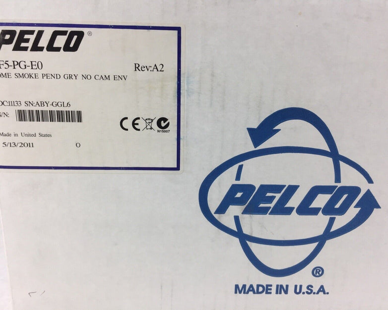 Pelco DF5-PG-E0 Series Fixed Mount Dome - Tinted Grey - No Camera