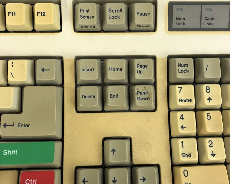 Vintage Mitsumi Electric CO Keyboard KPQ-E99YC 5 Pin