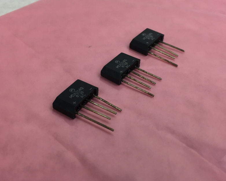 Genuine Motorola MDA204G Bridge Rectifier Diode 2A 400V Lot of 3