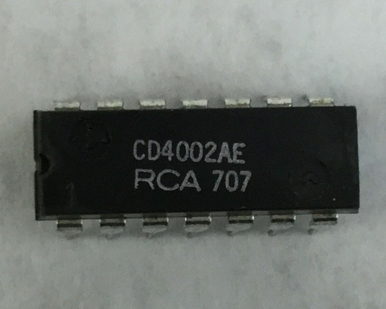 Genuine RCA CD4002AE Integrated Circuit 14 Pin Dip Lot of 5