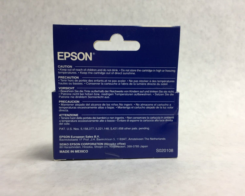 Genuine Epson Black Ink Cartridge S020108