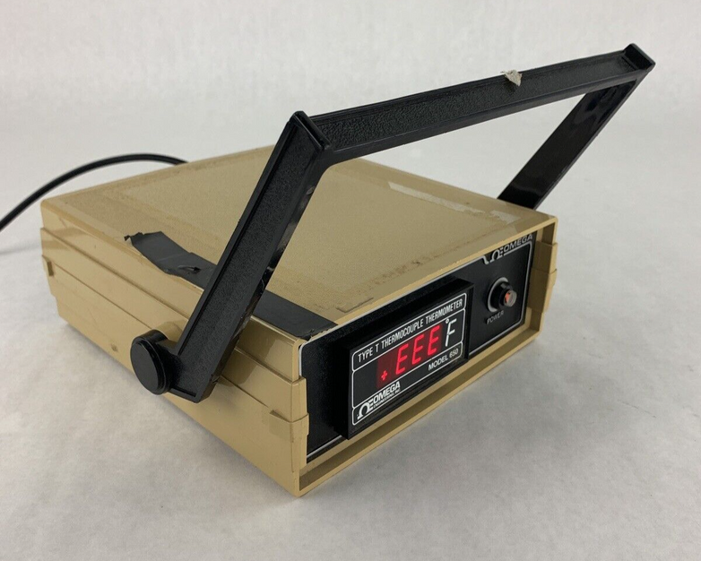 Omega Model 650 Type J Thermocouple Thermometer Power Tested
