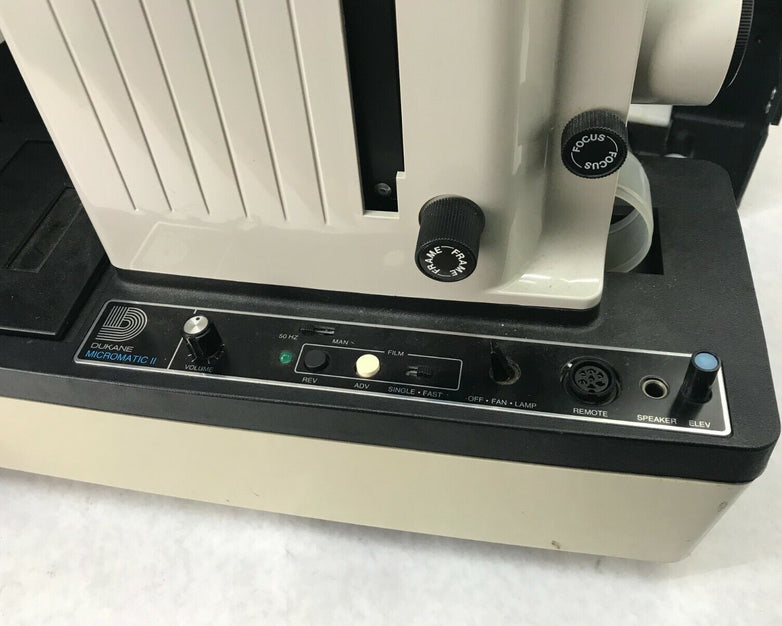 Vintage Dukane Micromatic II Sound Filmstrip Projector with Case