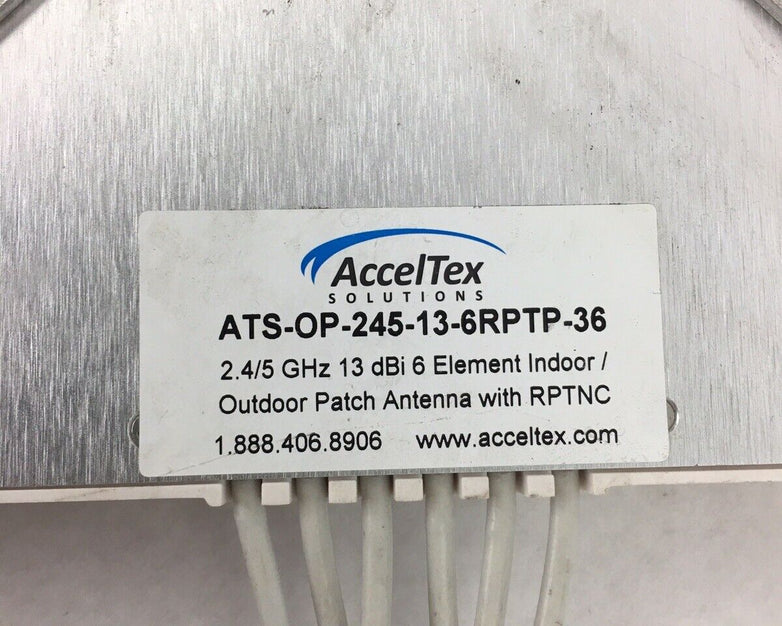 Acceltex 2.4/5GHz Patch With 6x Antenna Cables ATS-OP-2415-13-6RPTP-36