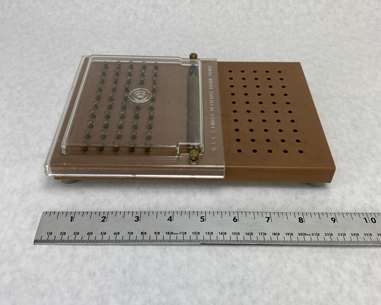 Vintage USES Finger Dexterity Board Clear Cover