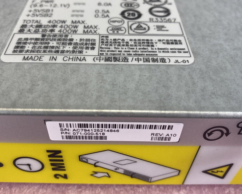 EMC 071-000-518 400W DAE Hot-Swap AC SG7008 server power supply Lot of 3