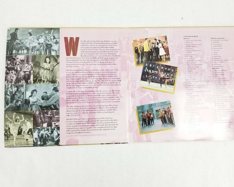 West Side Story Laserdisc Deluxe Letter Box Edition