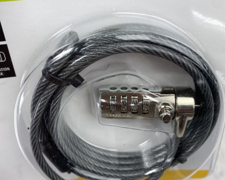 Targus PA410U Defcon CL Laptop Cable Combination Lock 6.5ft 0UC221