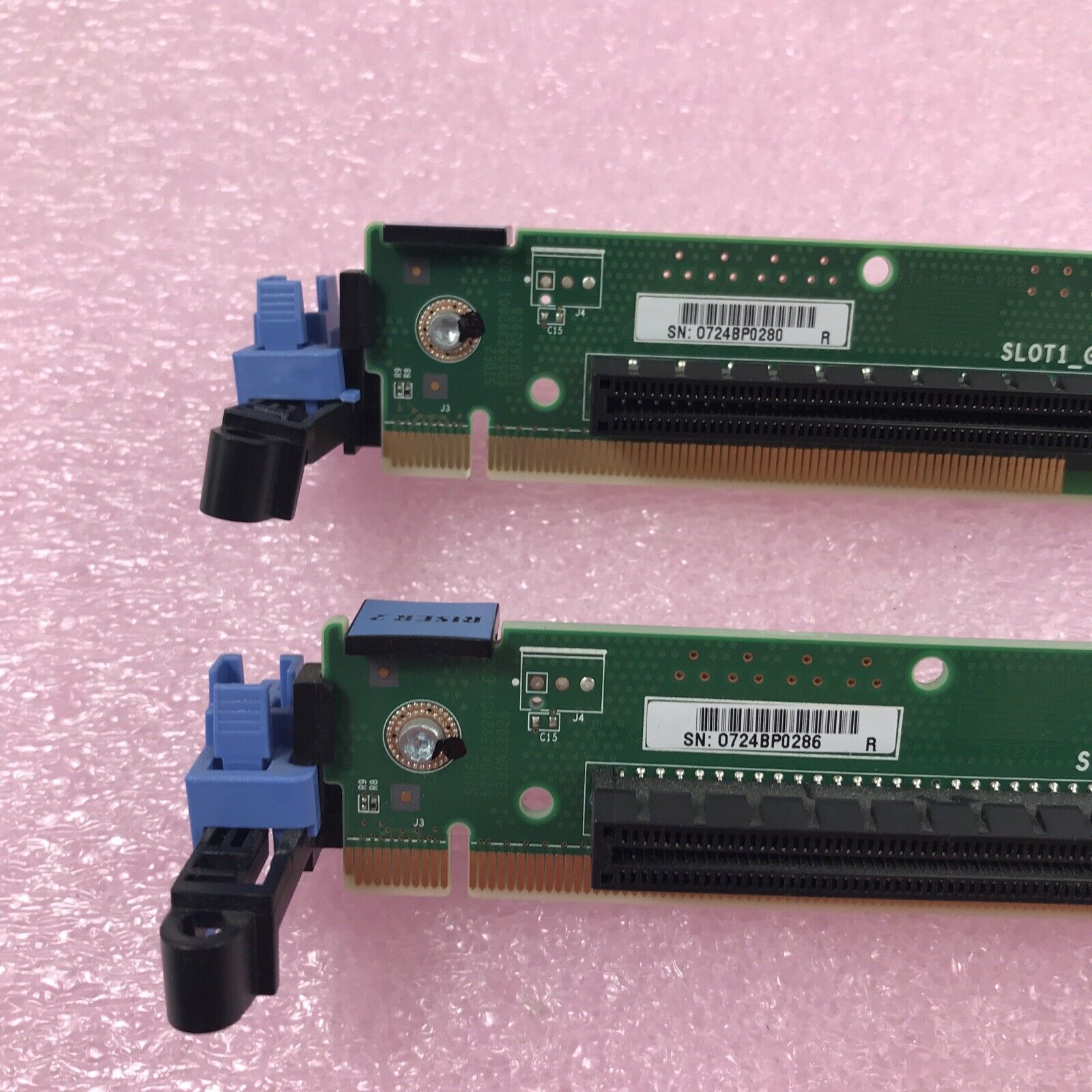 (Lot of 2) Dell WHFV4 PowerEdge R620 PCI-Ex8 Riser Board Card 0WHFV4
