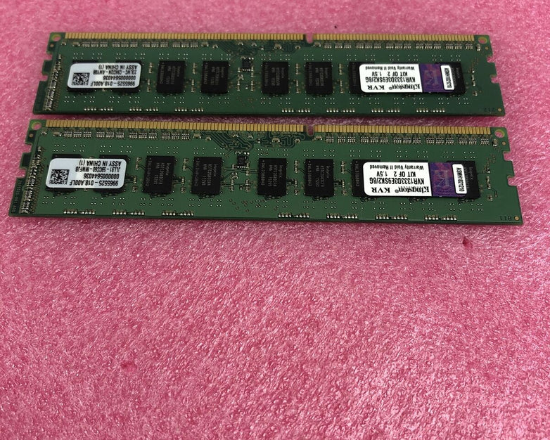 Kingston 8GB DDR3 1333MHz PC3-10600 240-Pin DIMM non-ECC kit of 2