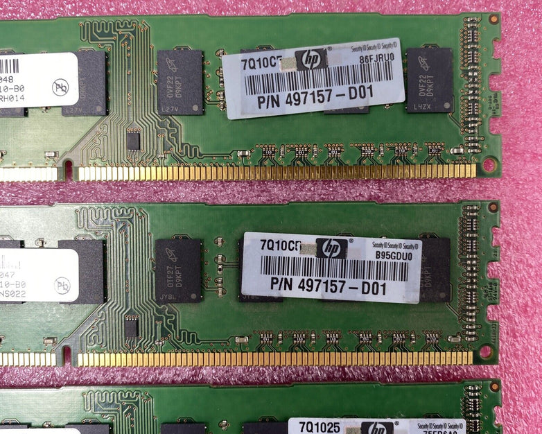 Lot of ( 4 ) 2GB Micron MT16JTF25664AZ-1G4F1 PC3-10600 DDR3 240-Pin DIMM Memory