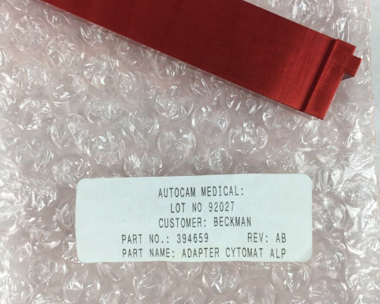 Autocam Medical - Beckman - P/N 394659 REV AB - Lot 92027- Cytomat ALP Adapter