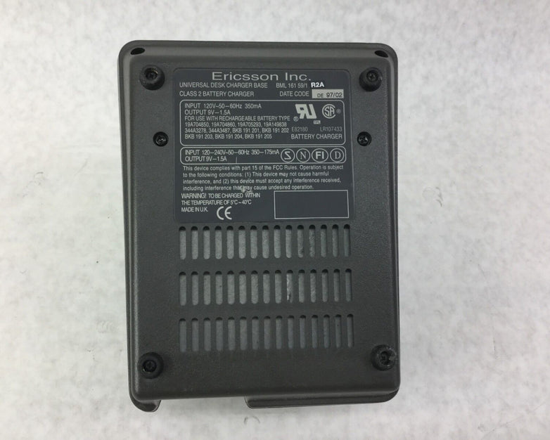 Ericsson Inc Universal Desk Charger Base Class 2 BML 161 59/1 R2A Lot of 10