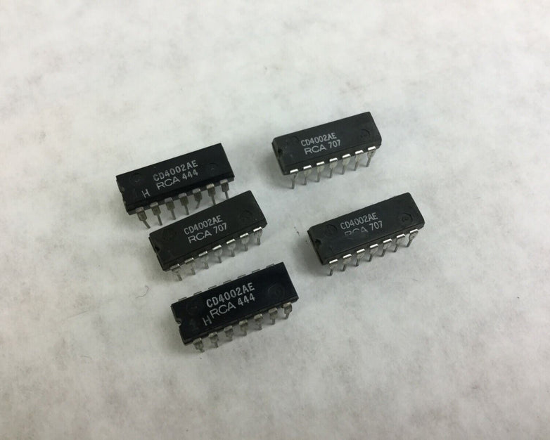 Genuine RCA CD4002AE Integrated Circuit 14 Pin Dip Lot of 5