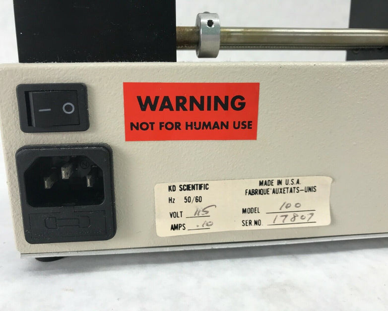 KD Scientific Model 100 Laboratory Syringe Pump - Parts or Repair