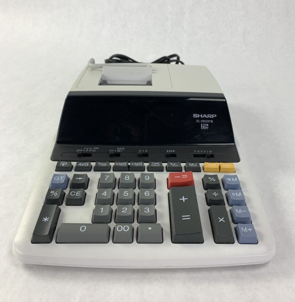Sharp EL-2630PIII Commercial 12 Digit Printing Calculator