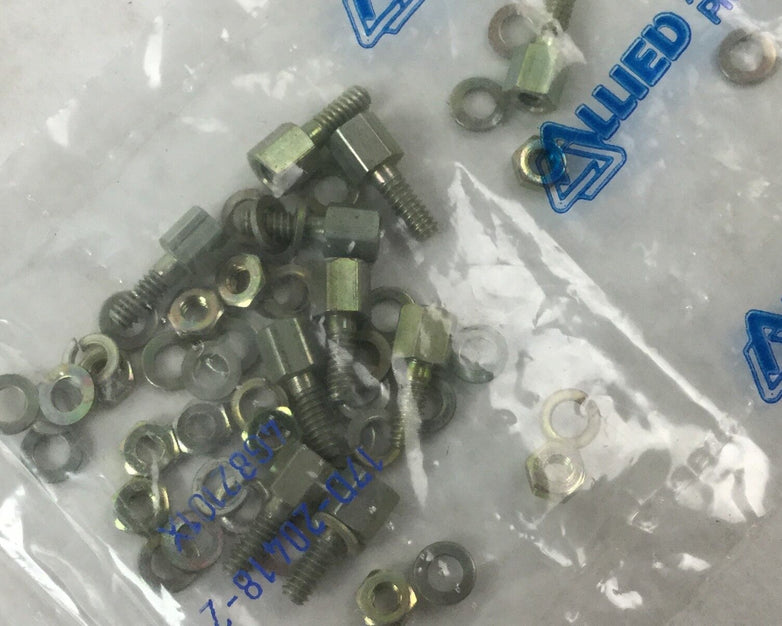 ALLIED Amphenol (4G82101X) D-Sub Accessory Screwlock Nut/Washer (10 in bag) NEW