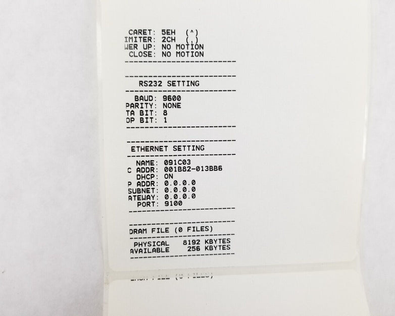 CUB CB-824i 203dpi Thermal Transfer Printer Parts or Repair Paper Jams