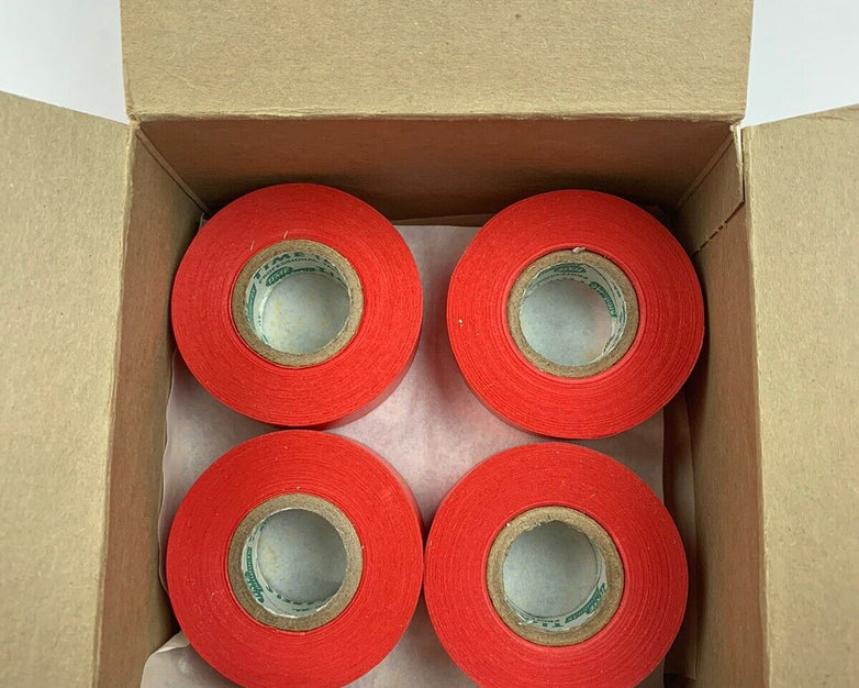 Time Tape 3/4" x 500" Self-Sticking Red Bacteriostatic Color-Code Tape - 8 Rolls