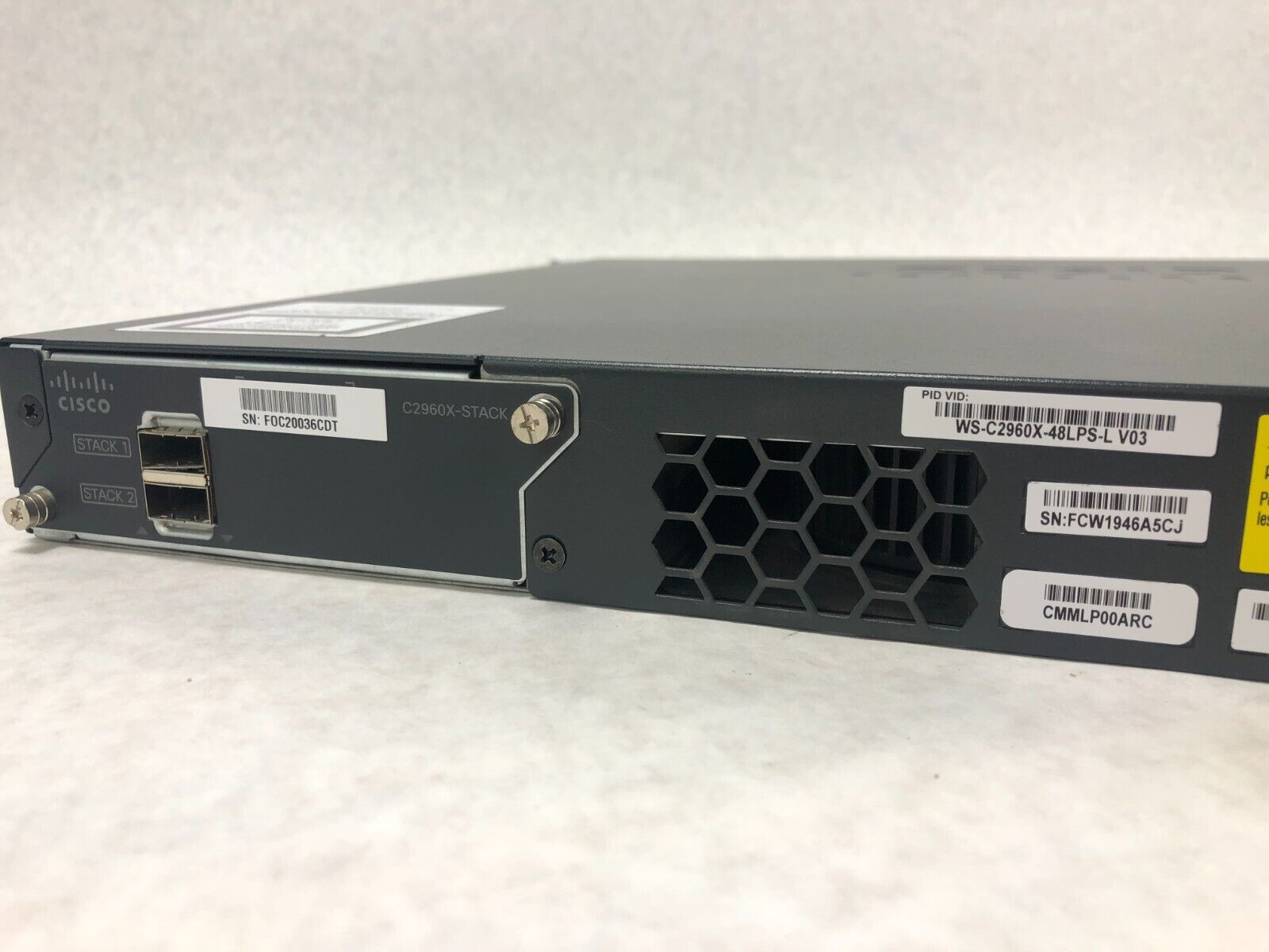 Cisco Catalyst WS-C2960X-48LPS-L 48 Port Ethernet PoE+ V03 Tested