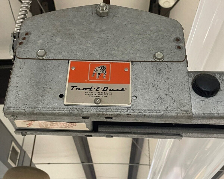 ITE Trol-E-Duct TD310, TDF3, Electrical Busway, 100A, 3PH, 600V, Vintage