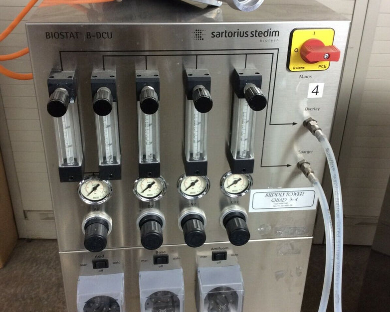 Sartorius Stedim Biotech Biostat DCU Touch Tower B-DCU Bioreactor w Glass Vessel