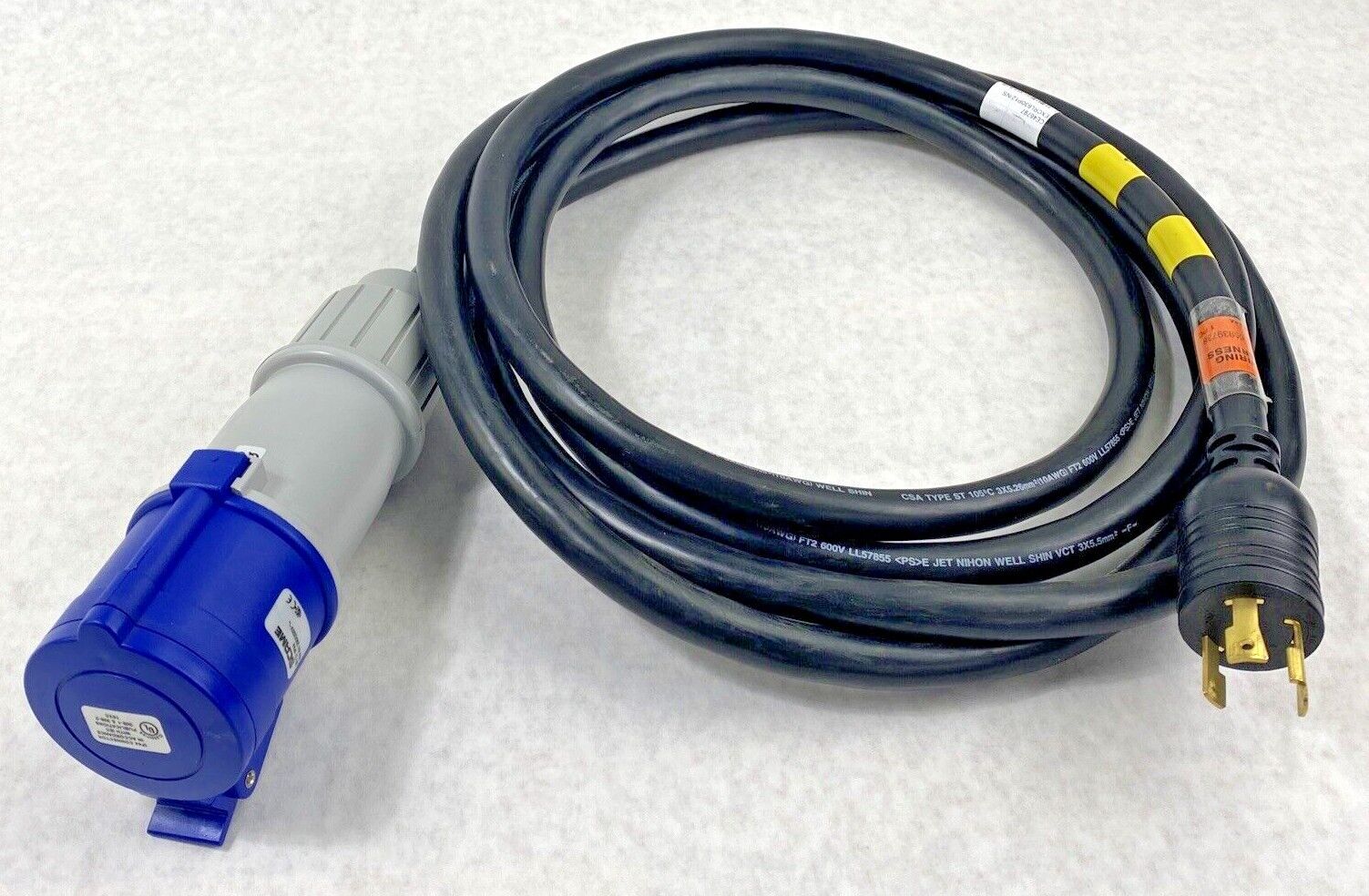 250V 30A 13ft E115330 NEMA L6-30P plug to 2P3W SCM330C6S pin sleeve connector