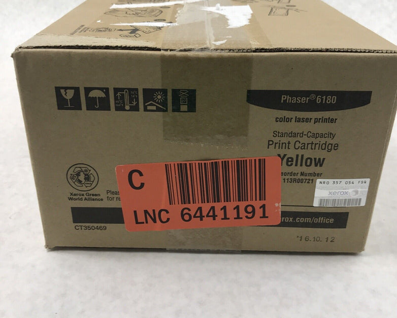 Xerox 113R00721 Standard Capacity Yellow Cartridge for Phaser 6180