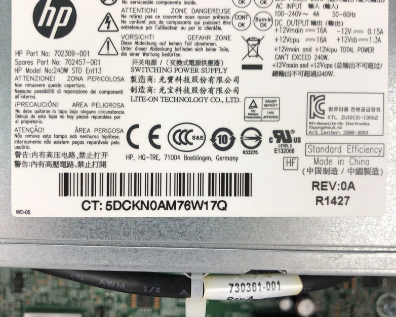 HP ProDesk 400 G1 SFF Intel Core i3-4160 3.60GHz CPU 4GB RAM No HDD No OS