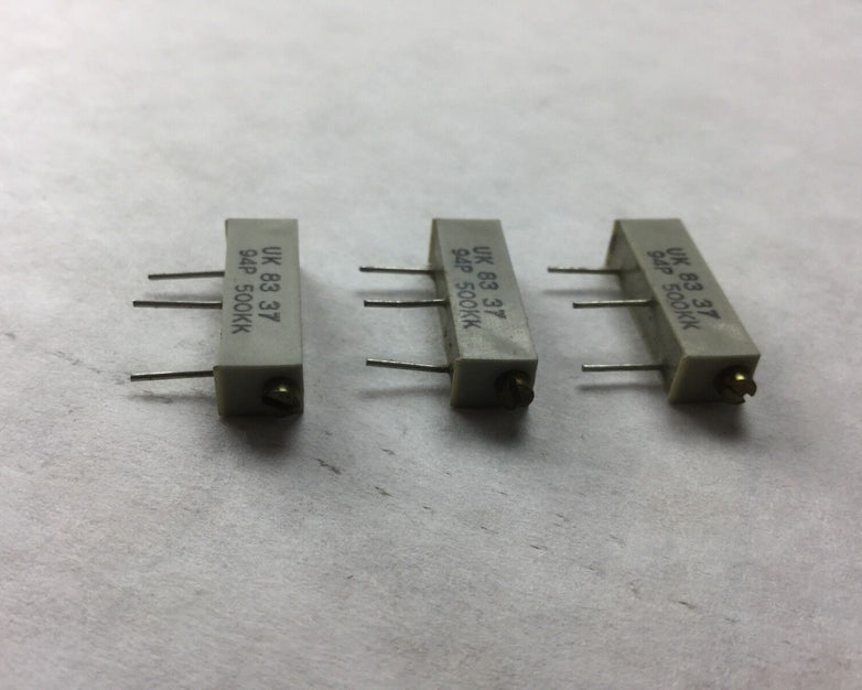 Allen Bradley Potentiometer, UK 83 37, 94P 500KK, (Lot of 3) NEW