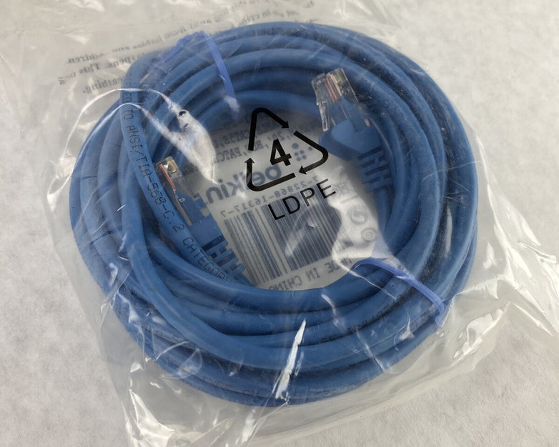 Belkin A3L791-20-BLU-S 20ft Cable Cat5e UTP RJ45 M/M Blue Snagless Patch Cable