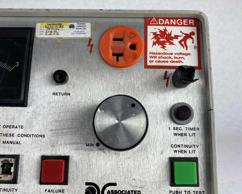 Associated Research 4040AT AC/DC Hypot Ground Continuity Test Set SOLD AS IS