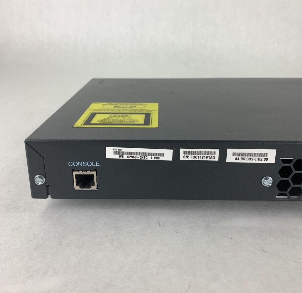 Cisco WS-C2960-24TC-L 24-Port Ethernet Managed Switch