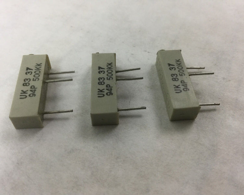Allen Bradley Potentiometer, UK 83 37, 94P 500KK, (Lot of 3) NEW