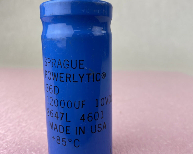 Sprague Powerlytic 36D 85°C 8647L 4601 capacitators 12000uF 10VDC