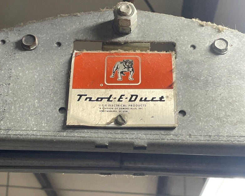 ITE Trol-E-Duct TD310, TDF3, Electrical Busway, 100A, 3PH, 600V, Vintage