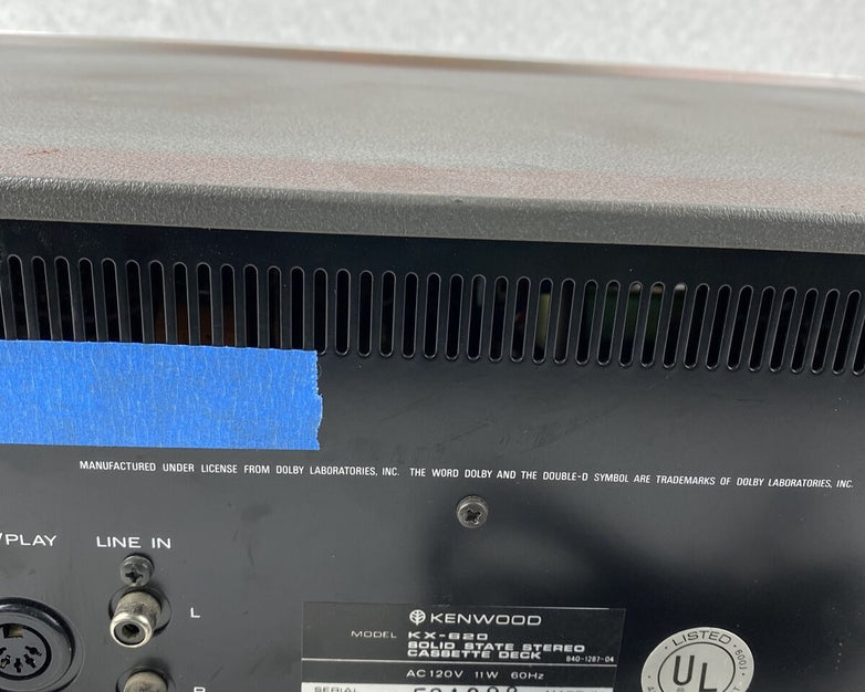 Kenwood KX-620 Stereo Cassette Deck NEEDS REPAIR