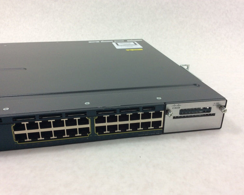 Cisco Catalyst 3560X GBE WS-C3560X-24P-S POE+ Network Switch